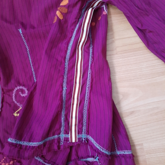 Johnny Was 3J Workshop Floral Embroidered Shirt Small - Picture 5 of 8